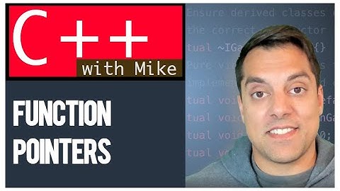 Function pointers, typedef a function pointer, and std::function | Modern Cpp Series Ep. 30