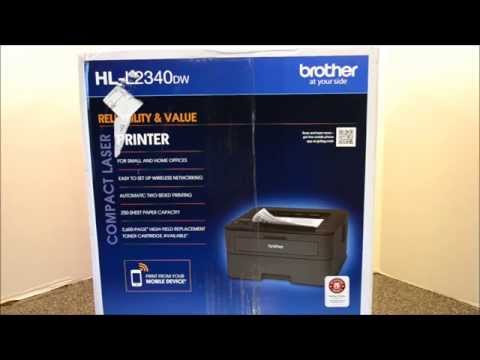 Review Brother HL-L2340DW Compact Laser Printer Unboxing