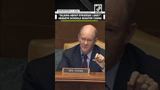 “We’re 74 days in and you’re talking about a strategic loss”: Pete Hegseth Schools Senator Coons