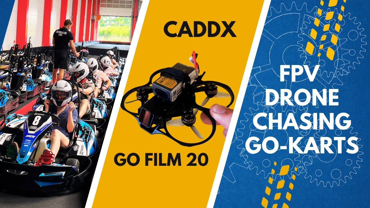 FPV Drone Chasing Go-Karts | Caddx Go Film 20