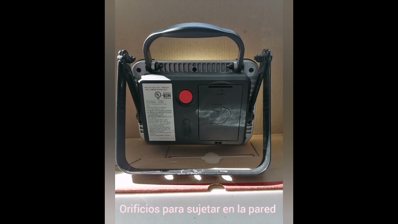 Lámpara recargable husky (reflector 1 500 lúmenes) power bank