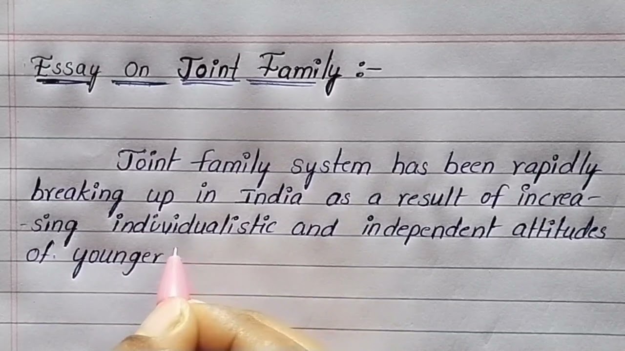 Essay on joint family in English | joint family JAM | joint family essay