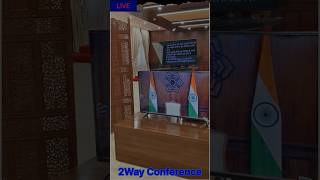 Government Video Conference Setup | Camera Mounted Teleprompter | 2-Way Conference