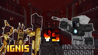 IGNIS VS NAMELESS GUARDIAN || MCPE BATTLE