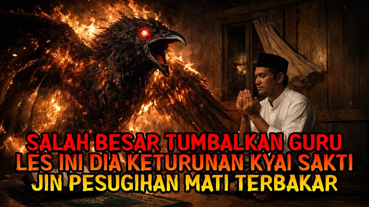 SALAH BESAR TUMBALKAN GURU LES INI DIA KETURUNAN KYAI SAKTI JIN PESUGIHAN MATI TERBAKAR