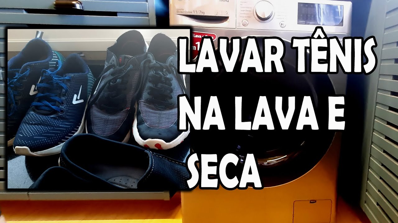 Como lavar tênis na máquina lava e seca. - YouTube