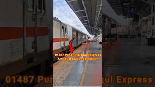 01487 pune - Harangul Express #indianrailway #shorts #arrival