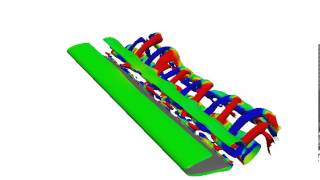 Aerofoil Re800 Three-Dimensional Unsteady
