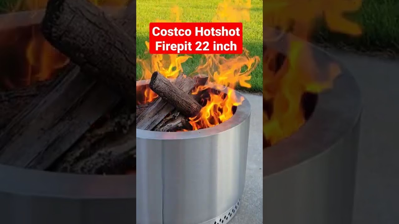 Costco Smokeless Hotshot Fire pit 22 inch - YouTube