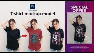 Membuat Template Mockup Model Kaos yang Realistis | Adobe Photoshop