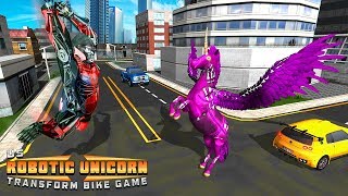 US Robotic Unicorn Transform Bike Game screenshot 1