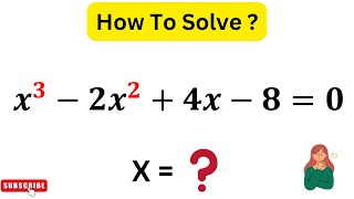 Factorise x^3-2x^2+4x-8=0 Like a PRO