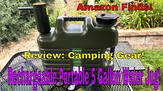 Portable 5 Gallon Water Jug with Automatic Touch Control Pump #amazonfinds #vanlife #camping #finds