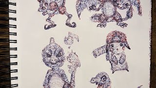 1 Hour Uncut TikTok LIVE – Ambidextrous Chaos Drawing Session With Chat #182