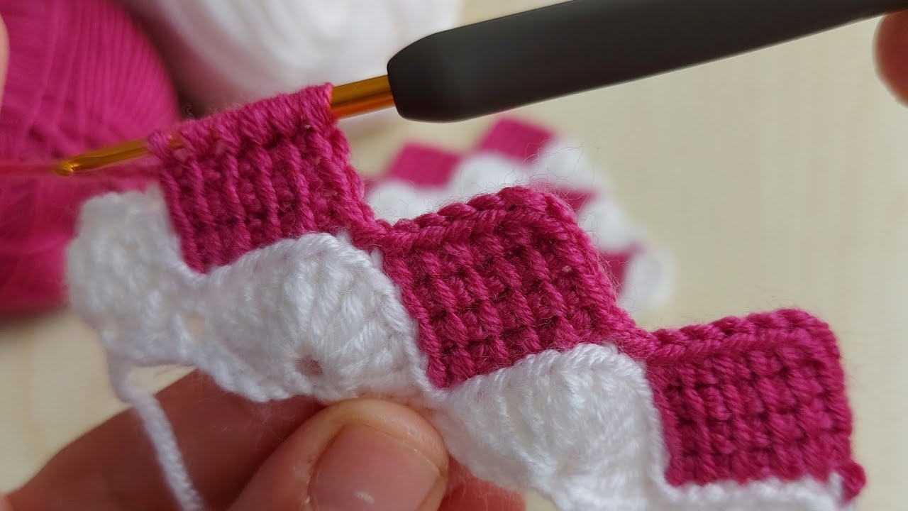 Super Easy Tunisian Knitting-Tunus Işi Çok Kolay Örgü Modeli