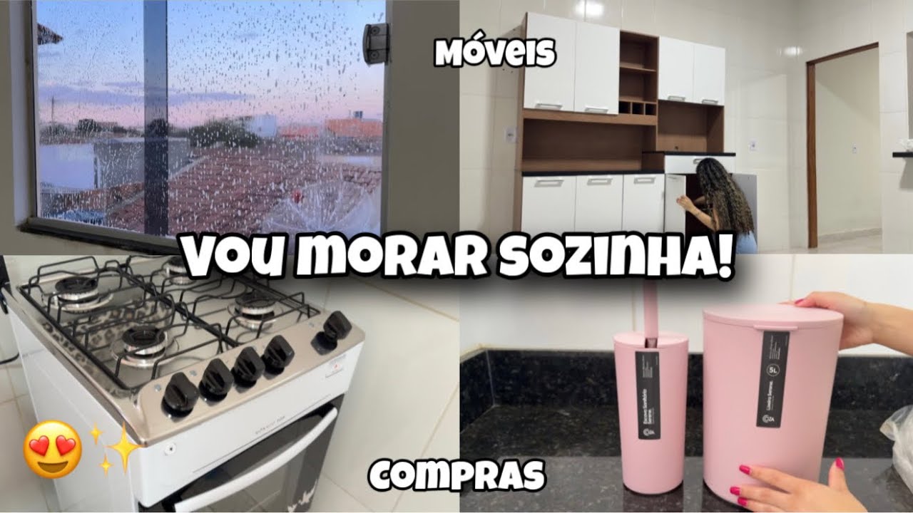 VOU MORAR SOZINHA| COMPRAS PARA A CASA NOVA + MUDANÇA + ORGANIZAÇÃO! 😍🥹✨