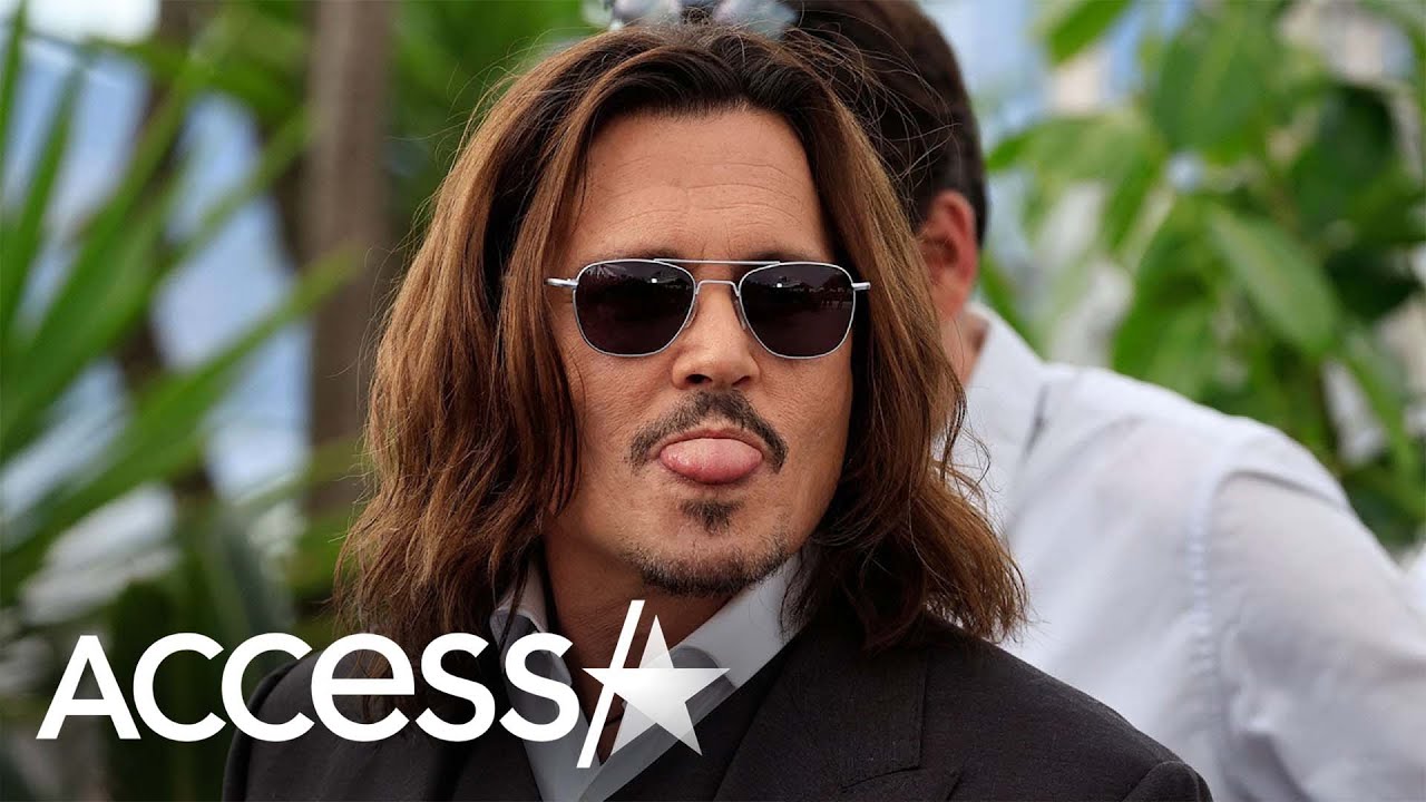 Johnny Depp Sticks His Tongue Out At Cannes Film Festival