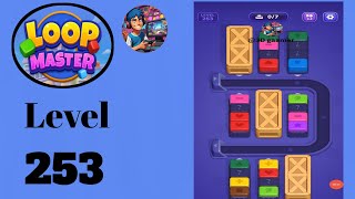 Loop master color jam sort level 253  solution for gameplay