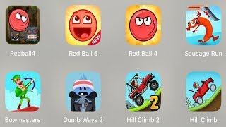 BRed Ball,Red Ball 5,Red Ball 4,Sausage Run,Bowmasters,Dumb Way 2,Hill Climb 2,Hill Climb screenshot 4