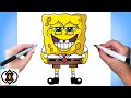 How to draw spongebob squarepants  tutorial easy