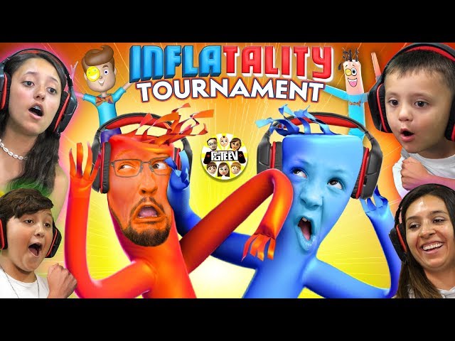 BALLOONS DANCING GAME 🎈 FGTEEV TOURNAMENT!  Inflatality Family Gaming class=