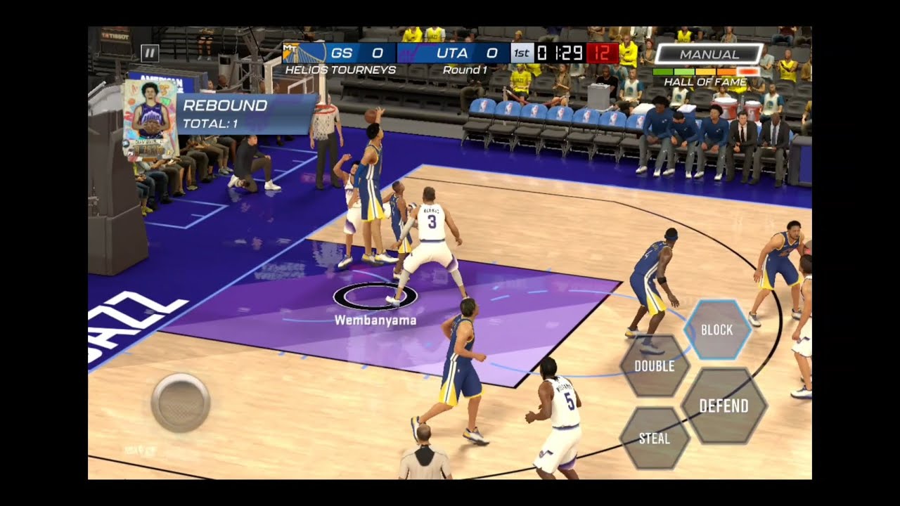 Warriors vs Jazz Game 1 Tourneys | Hall of Fame Difficulty Loss (28-17) | NBA 2K Gameplay