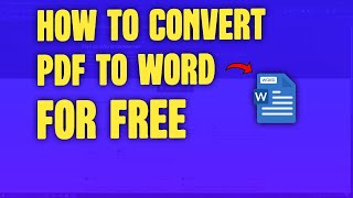 How to Easily Convert PDF to Word