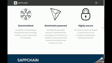 SAPPCHAIN - world’s first Blockchain and AI Messaging APP