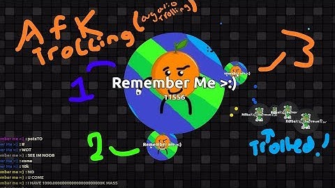 Agma.io AFK Trolling | OrangeDude