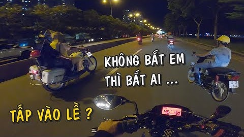 Đi Review Xe Dạo Gặp Cảnh Sát Giao Thông Tuần Tra Đêm | Thiện Red