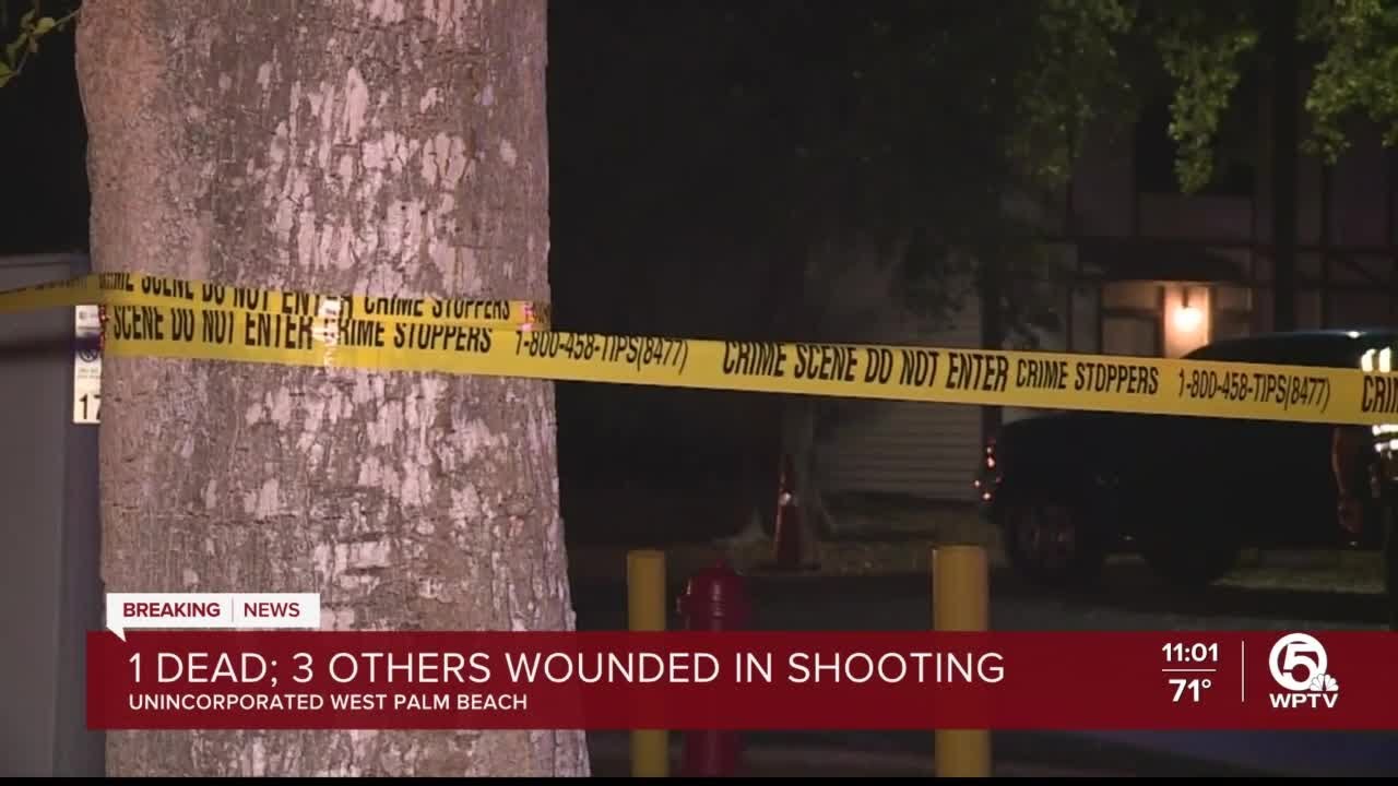 Woman dead, 3 men injured in shooting near West Palm Beach - YouTube