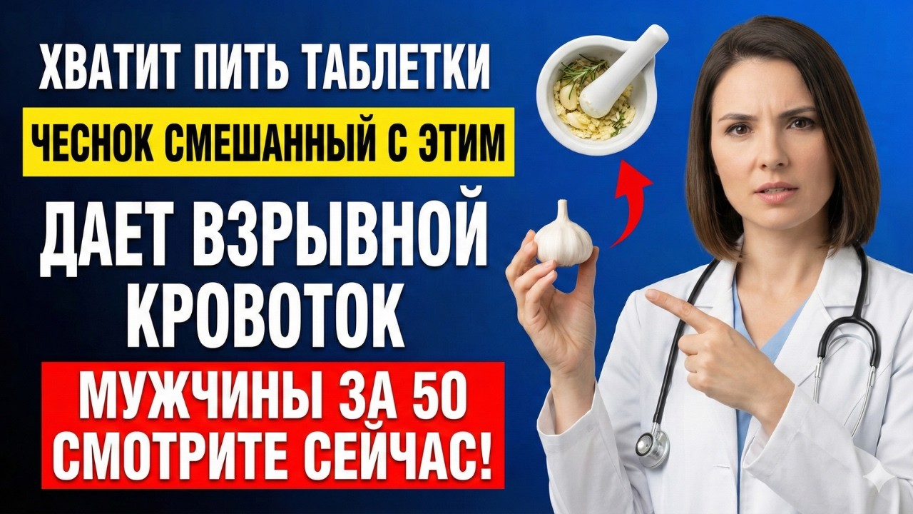 Уролог: Смешайте чеснок с ЭТИМ перед сном для усиления кровообращения | Dr. Mariana