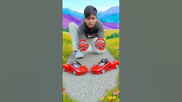 Red 2 Ta Rc Ferrari Car Unboxing & Race Test 🥰❤️‍🔥