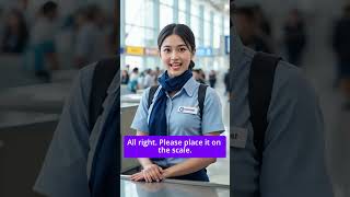 🧳 Checking in at the Airport – Easy English Conversation #englishconversation #learnenglish