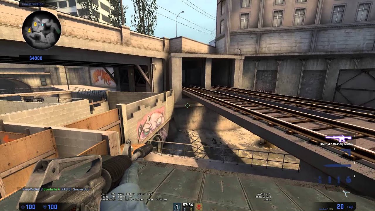 CSGO - CT to monster smoke [de_overpass] - YouTube