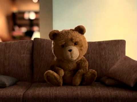 ted sitting on a couch