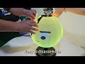 Demonstration of installation and maintenance of a small LED sphere screen