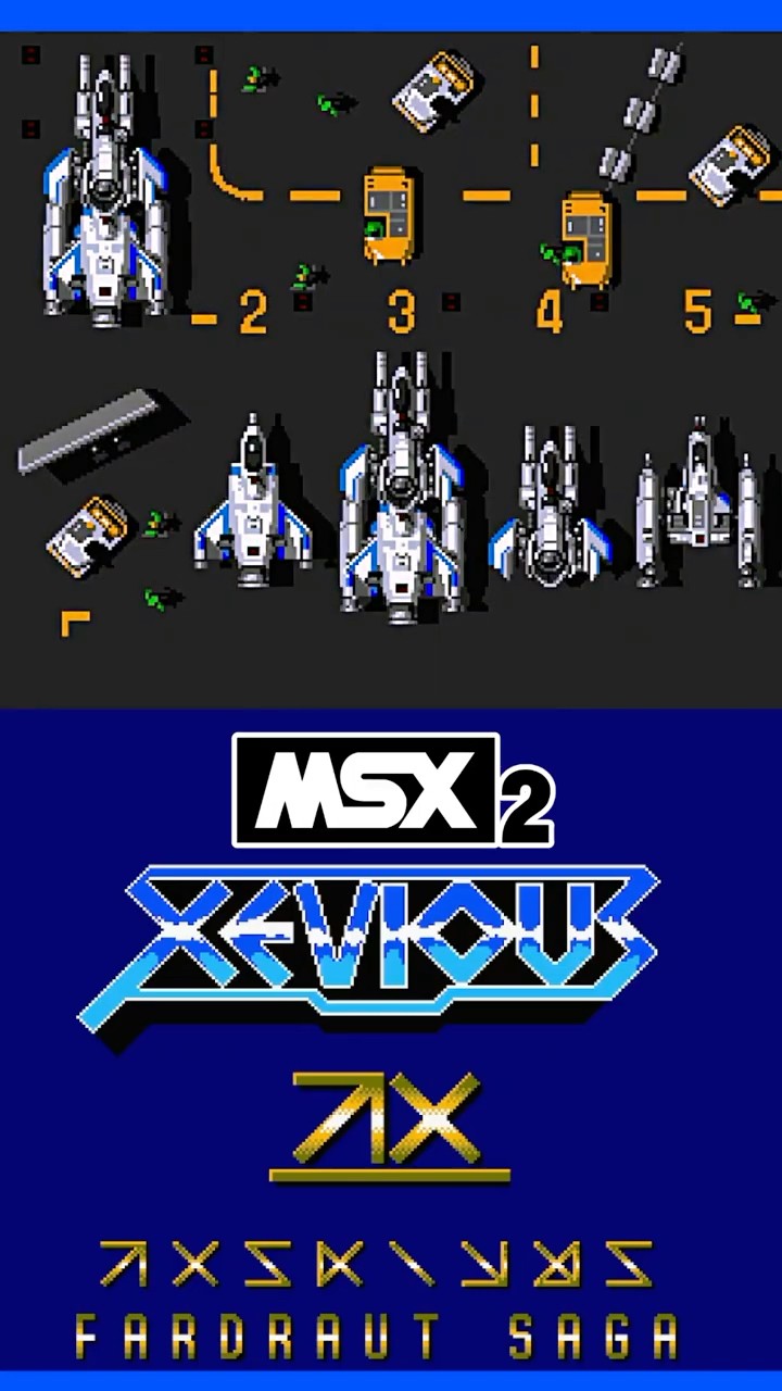 MSX2 ゼビウス～ファードラウト伝説～ ショート動画 #retrogaming