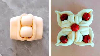 🥰 Satisfying And Yummy Dough Pastry Recipes # 241🍞Bread Rolls, Bun Shapes, Tasty, Pasta, 1ice Cake