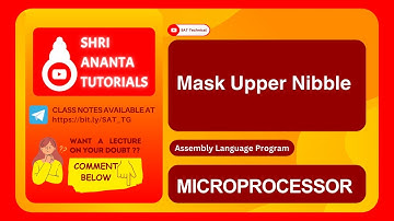 Mask Upper Nibble Assembly Language Program #electronicsengineering #8085programming #8085