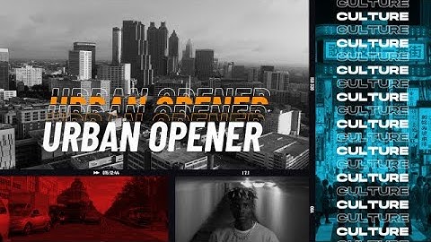 Multiframe Urban Media Opener Premiere Pro Templates