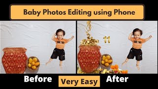 Baby Photoshoot ideas at Home | Baby Photos Editing in Phone | Picsart Tutorial - Basic | screenshot 5