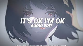 Its Ok Im Ok Tiktok Best Slowed Part - Tate Mcrae Edit Audio