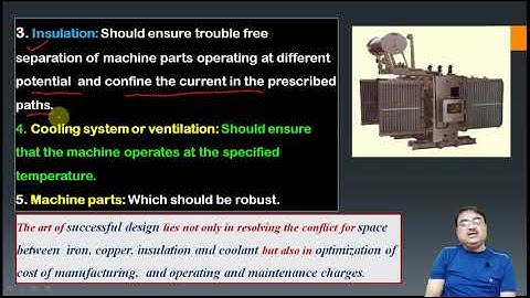 Major Consideration In Electrical Machine Design & Conducting materials | UNORTHODOX LEARNING |