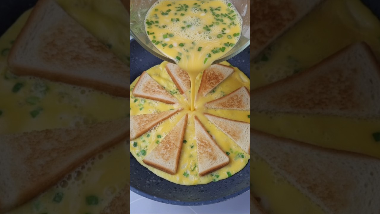 Easy 5-Minute Breakfast | Relaxing ASMR Cooking #shorts #cooking #breakfast #eggs