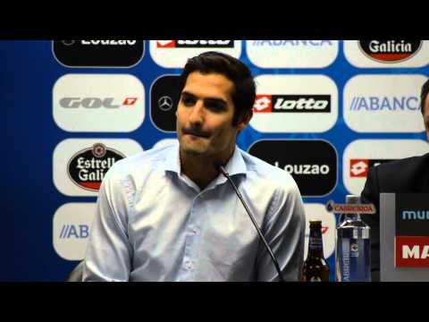 Prensentaci&oacute;n de Celso Borges en Riazor 14.01.2015