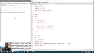 Creating Visual Stimuli in Python 1.41: True and False in Python