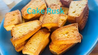 Homemade Cake Rusk/Toast biscuit Recipe . Bakery Style Crispy Dry Cake.