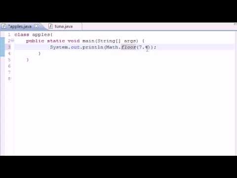 Java Programming Tutorial   25   Math Class Methods