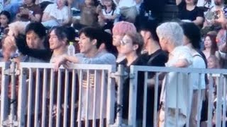 Treasure watching performances of other artists at Summer Sonic 2023 #yoshi #doyoung #haruto
